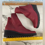 LOINTS OF HOLLAND LOTTUM RED/burgendy suede + smoothleather boots size 42/11.5 Red Photo 10