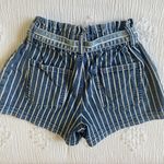 Maurice's high rise striped paperbag shorts Photo 1