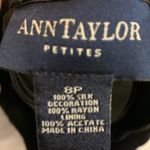 Ann Taylor Black 100% Silk Skirt w/ Black Beads Sewn into Lower Area of Skirt Photo 5