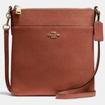 Coach Brown Leather Crossbody Purse Photo 0