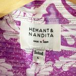 Hemant and Nandita  Multi-Print Sequin Wrap Midi Dress Size Large Photo 6