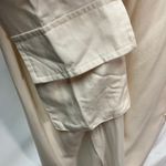 Rose Velvet Strapless Jumpsuit Womens Small Cream‎ Rayon Neutral Soft Cargo Photo 9