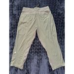 Lululemon  Dance Studio Crop Pants Women's Green Twill Size 12 Photo 3