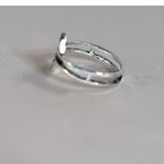 Source Unknown NWOT Unusual Open Rhombus Silver Tone Metal Size 9 Casual Unisex Ring Photo 2