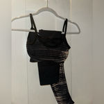Free People Movement NWOT  Barely There (Set) Black Tye Dye Size: Xs/S No refunds returns or cancellations Photo 5