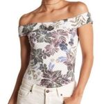 Free People Intimately Body Suit Size Large Floral Off Shoulders Photo 0