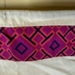 Tory Burch Dust Bag Drawstring Pouch Pink Purple Geometric Logo Charm Photo 2