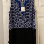 Ava James  Shirt size M length 25” bust 30” brand new color blue white black Photo 0
