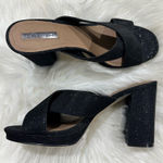 Tahari  Posey Sparkle Sandal Heels Sz 8 Photo 0