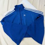 Adidas NWT Originals Blue Bellista Satin Bell Sleeve Track Top IN XS Photo 5