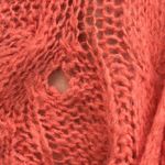 Soft Surroundings Soft Surrounding Wool Mohair Blend Coral Wrap Tie Waist Open Knit Cardigan Large Photo 9