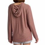 Free Fly Bamboo Slub Hoodie NWT Women’s size Large in Fig Mauve Lightweight Pink Photo 1