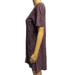 Fat Face UK Purple Floral Short Sleeve Shift Dress Size 12 Boho Pockets Photo 1
