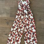 Free People hot tropics front tie floral cropped jumpsuit Photo 2