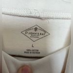 st. john's bay  White Fitted Long Sleeve Tee Photo 1