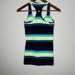 Lululemon cool racerback Navy, yellow white size 4 Photo 4