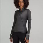 Lululemon  Two-Tone Ribbed Running Half Zip Photo 6