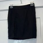 Boohoo  Black Mini slip Skirt with slit size 2. In perfect condition! Photo 0