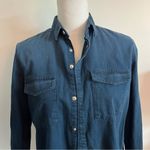 The Kooples  • NWT Non Compliant Dark Blue Denim Button Down Shirt Photo 1