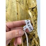Frame Malibu Yellow Python Snakeskin Print Cross Back Maxi Dress Size XS NWT Photo 3