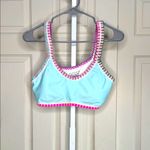 Platinum swimwear inspired by Solange Ferrarini top sz D Blue Photo 1