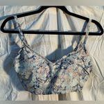 Kona Sol  Bralette Bikini Top Size Medium Snakeskin Print Built-In Bra Draped Photo 0