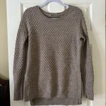 Athleta women’s honeycomb sweater tunic thermal grey size medium Photo 2