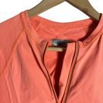 Athleta  Coral Orange Half Zip Tracker Long Sleeve Running Shirt Size Small Photo 1