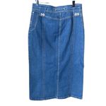 Vintage 90’s Defuze U.S.A.Brand denim maxi skirt. Blue Size 12 Photo 1