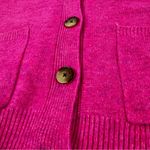 Vince Camuto  Pink Cropped oversized Cardigan Sweater Photo 2