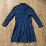 ZARA  Long Sleeve Blue Button Down A Line Mini Dress Photo 2