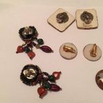 Lot Of 4 Earrings Clip On Hand Made Hand Crafted Variety Clipon Photo 9