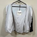 Max Mara NWT  - The Cube Cisoft reversible jacket size 4 navy full zip Photo 12