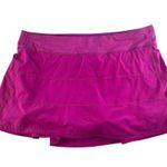 Lululemon 14 Tall Pace Rival Skirt 4-way Stretch 15" Dark Prism Bright Hot Pink Photo 2