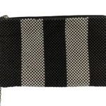 Lulu Townsend Striped Metal Beaded Mesh Wristlet Purse Evening Bag Photo 6
