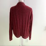 Woolrich Wool Blend Ruby Heather 9506 1/4 Zip Mock Neck Sweater Speckled Ribbed Photo 1