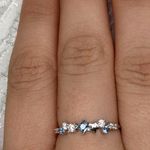 Antian Accessories™ 925 Sterling Silver Star & Blue CZ Ring Photo 0