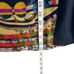 Anthropologie Leifnotes Mini Shirtdress 4 Blue Silk Scenic Floral Bohemian Artsy Photo 8