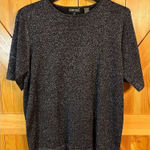 Jeanne pierre  Womens Shirt Size M Medium Black Sparkly Metallic (4028) Photo 0