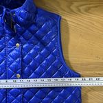 J.Crew EUC Royal Blue Quilted Down Puffer Vest Winter Outerwear Womens M Photo 6