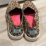 Toms  Leopard Print Slip ons Sneakers Women - Size 7-‎ Great Condition Photo 3