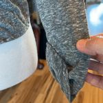 American Eagle Heather Gray Cotton Jacket Sweater Lightweight Cinch Waist Womens XS Photo 5