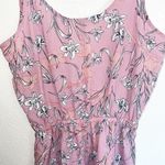 Blashe Pink Floral Spaghetti Strap Summer Polyester Romper Size M Photo 5
