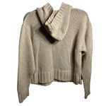 Soft Surroundings Sweater BeigeChunky Knit Pullover Hood Medium Classic Coastal Photo 1