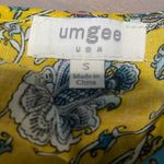 Umgee  hi‎ low hem dress, yellow paisley, ruffled sleeves, size small Photo 7