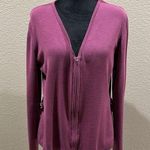 Alfani  zip up silk cardigan Photo 0