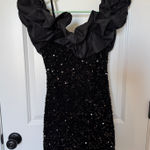 DO+BE  Black Mini Sequin Dress Photo 0