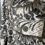 Multiples  Polyester/Cotton Dark Green and Khaki Button Front Jacket Size Large Photo 2