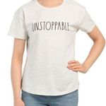 Rae Dunn  Unstoppable Short Sleeve Tee in Oatmeal, NWT, Size L Photo 4