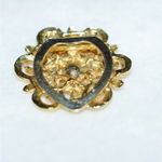 Rare Vintage Gold Tone Faux Pearl Scarf Clip/Pocket Brooch Like New Photo 1